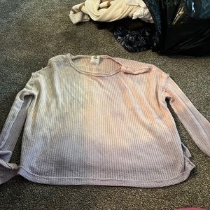 Sweater pink to purple ombré slightly worn free people brand
